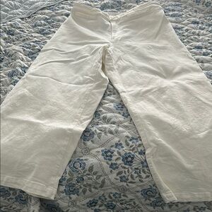 Madewell Emmet Curvy White Wide-Leg Pants